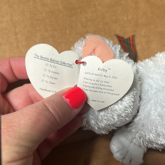 Ty beanie baby. Dog / puppy. “Kirby” Great condition. Tag still attached. - Picture 5 of 5